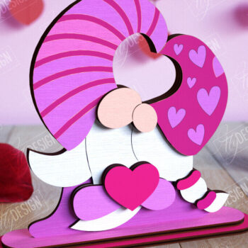 Intra απο ξύλο plywood 3mm-4mm πάχος – Πακέτο με ράφι για την ημέρα του Αγίου Βαλεντίνου Δίασταση  20x20 cm INTRAFABR-110120182 - Image 4