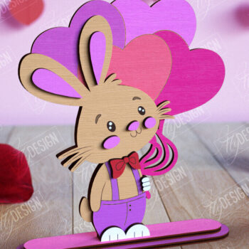 Intra απο ξύλο plywood 3mm-4mm πάχος – Πακέτο με ράφι για την ημέρα του Αγίου Βαλεντίνου Δίασταση  20x20 cm INTRAFABR-110120182 - Image 9