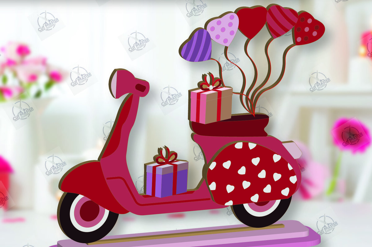 Intra απο ξύλο plywood 3mm-4mm πάχος – Ημέρα του Αγίου Βαλεντίνου ράφι Sitters Cut Laser Δίασταση  20x20 cm INTRAFABR-113392008