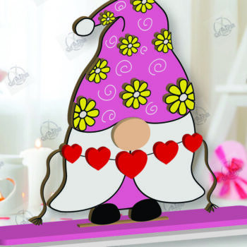 Intra απο ξύλο plywood 3mm-4mm πάχος – Ημέρα του Αγίου Βαλεντίνου ράφι Sitters Cut Laser Δίασταση  20x20 cm INTRAFABR-113392046 - Image 2