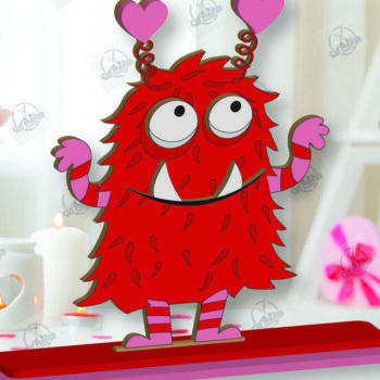 Intra απο ξύλο plywood 3mm-4mm πάχος – Ημέρα του Αγίου Βαλεντίνου ράφι Sitters Cut Laser Δίασταση  20x20 cm INTRAFABR-113465690 - Image 2