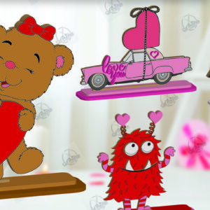 Intra απο ξύλο plywood 3mm-4mm πάχος – Πακέτο ράφι Sitters Day του Αγίου Βαλεντίνου Δίασταση 20x20 cm INTRAFABR-113465947