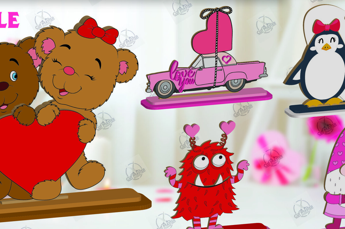 Intra απο ξύλο plywood 3mm-4mm πάχος – Πακέτο ράφι Sitters Day του Αγίου Βαλεντίνου Δίασταση  20x20 cm INTRAFABR-113465947