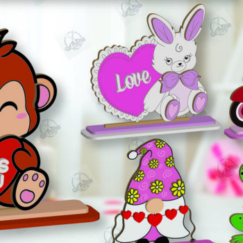 Intra απο ξύλο plywood 3mm-4mm πάχος – Πακέτο ράφι Sitters Day του Αγίου Βαλεντίνου Δίασταση  20x20 cm INTRAFABR-113392111 - Image 1