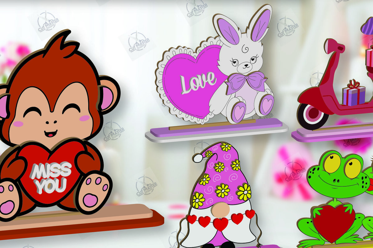 Intra απο ξύλο plywood 3mm-4mm πάχος – Πακέτο ράφι Sitters Day του Αγίου Βαλεντίνου Δίασταση  20x20 cm INTRAFABR-113392111