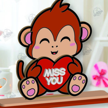 Intra απο ξύλο plywood 3mm-4mm πάχος – Πακέτο ράφι Sitters Day του Αγίου Βαλεντίνου Δίασταση  20x20 cm INTRAFABR-113392111 - Image 4