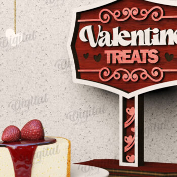 Intra απο ξύλο plywood 3mm-4mm πάχος – Δέσμη κοπής με λέιζερ σημάδια ημέρας του Αγίου Βαλεντίνου Δίασταση  20x20 cm INTRAFABR-111611190 - Image 4