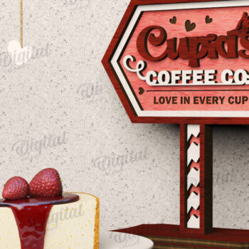 Intra απο ξύλο plywood 3mm-4mm πάχος – Δέσμη κοπής με λέιζερ σημάδια ημέρας του Αγίου Βαλεντίνου Δίασταση  20x20 cm INTRAFABR-111611190 - Image 6