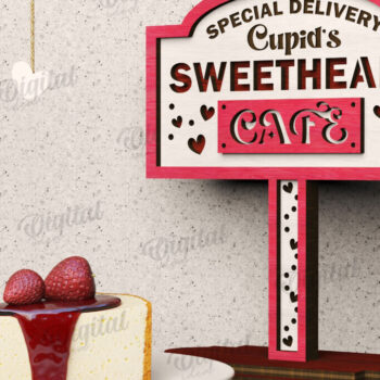 Intra απο ξύλο plywood 3mm-4mm πάχος – Δέσμη κοπής με λέιζερ σημάδια ημέρας του Αγίου Βαλεντίνου Δίασταση  20x20 cm INTRAFABR-111611190 - Image 7