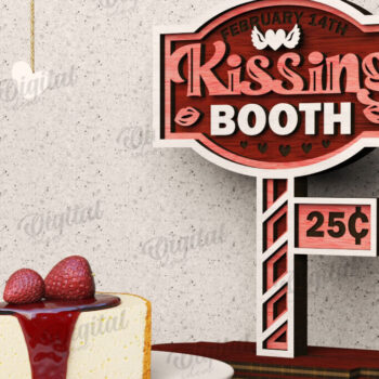 Intra απο ξύλο plywood 3mm-4mm πάχος – Δέσμη κοπής με λέιζερ σημάδια ημέρας του Αγίου Βαλεντίνου Δίασταση  20x20 cm INTRAFABR-111611190 - Image 8