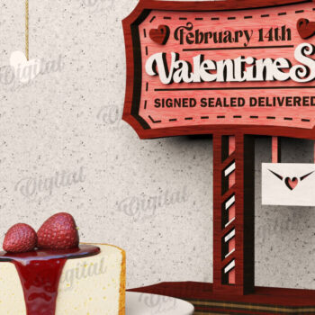 Intra απο ξύλο plywood 3mm-4mm πάχος – Δέσμη κοπής με λέιζερ σημάδια ημέρας του Αγίου Βαλεντίνου Δίασταση  20x20 cm INTRAFABR-111611190 - Image 9