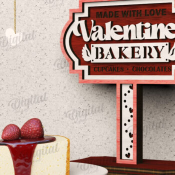 Intra απο ξύλο plywood 3mm-4mm πάχος – Δέσμη κοπής με λέιζερ σημάδια ημέρας του Αγίου Βαλεντίνου Δίασταση  20x20 cm INTRAFABR-111611190 - Image 11