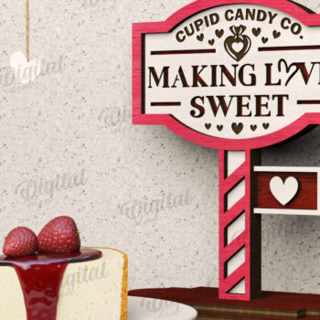 Intra απο ξύλο plywood 3mm-4mm πάχος – Δέσμη κοπής με λέιζερ σημάδια ημέρας του Αγίου Βαλεντίνου Δίασταση  20x20 cm INTRAFABR-111611190 - Image 12