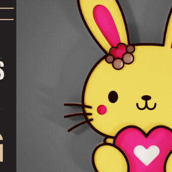 Intra απο ξύλο plywood 3mm-4mm πάχος – Ειδική χειροτεχνία για λαγουδάκι για την ημέρα του Αγίου Βαλεντίνου Δίασταση  20x20 cm INTRAFABR-88402209 - Image 2