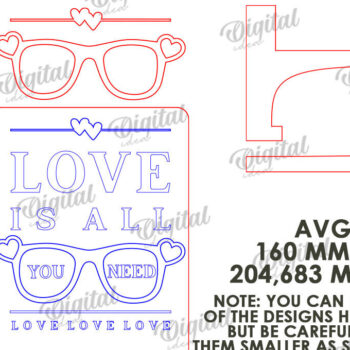 Intra απο ξύλο plywood 3mm-4mm πάχος – Διακόσμηση σταντ για την ημέρα του Αγίου Βαλεντίνου Κόψιμο με λέιζερ Δίασταση  20x20 cm INTRAFABR-114872616 - Image 2
