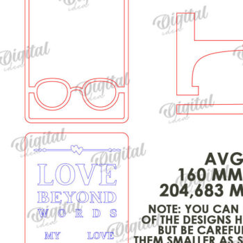 Intra απο ξύλο plywood 3mm-4mm πάχος – Διακόσμηση σταντ για την ημέρα του Αγίου Βαλεντίνου Κόψιμο με λέιζερ Δίασταση  20x20 cm INTRAFABR-114872655 - Image 2