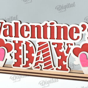 Intra απο ξύλο plywood 3mm-4mm πάχος – Διακόσμηση σταντ για την ημέρα του Αγίου Βαλεντίνου Κόψιμο με λέιζερ Δίασταση  20x20 cm INTRAFABR-113765484