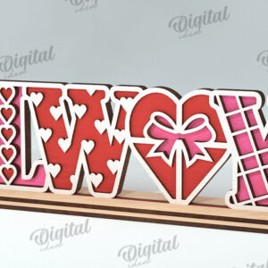 Intra απο ξύλο plywood 3mm-4mm πάχος – Διακόσμηση σταντ για την ημέρα του Αγίου Βαλεντίνου Κόψιμο με λέιζερ Δίασταση  20x20 cm INTRAFABR-113765557