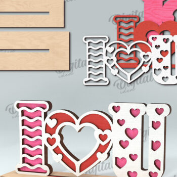 Intra απο ξύλο plywood 3mm-4mm πάχος – Διακόσμηση σταντ για την ημέρα του Αγίου Βαλεντίνου Κόψιμο με λέιζερ Δίασταση  20x20 cm INTRAFABR-113765582 - Image 2