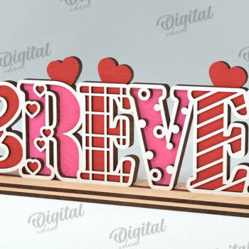 Intra απο ξύλο plywood 3mm-4mm πάχος – Διακόσμηση σταντ για την ημέρα του Αγίου Βαλεντίνου Κόψιμο με λέιζερ Δίασταση  20x20 cm INTRAFABR-113765616 - Image 1