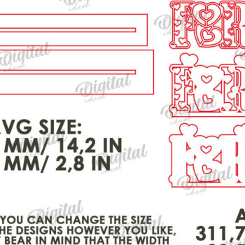 Intra απο ξύλο plywood 3mm-4mm πάχος – Διακόσμηση σταντ για την ημέρα του Αγίου Βαλεντίνου Κόψιμο με λέιζερ Δίασταση  20x20 cm INTRAFABR-113765616 - Image 3