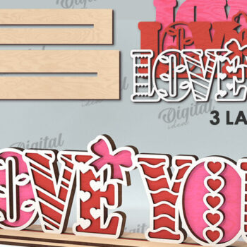 Intra απο ξύλο plywood 3mm-4mm πάχος – Διακόσμηση σταντ για την ημέρα του Αγίου Βαλεντίνου Κόψιμο με λέιζερ Δίασταση  20x20 cm INTRAFABR-113765643 - Image 2