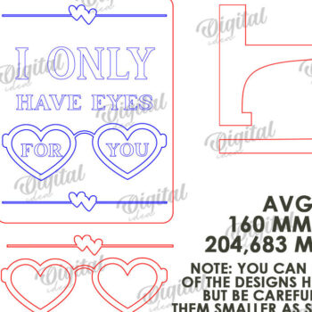 Intra απο ξύλο plywood 3mm-4mm πάχος – Δέσμη κοπής Laser Stand για την Ημέρα του Αγίου Βαλεντίνου Δίασταση  20x20 cm INTRAFABR-114873134 - Image 4