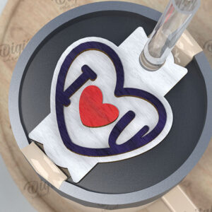 Intra απο ξύλο plywood 3mm-4mm πάχος – Ημέρα του Αγίου Βαλεντίνου Stanley Topper LaserCut Δίασταση  20x20 cm INTRAFABR-109868404