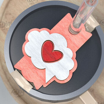 Intra απο ξύλο plywood 3mm-4mm πάχος – Ημέρα του Αγίου Βαλεντίνου Stanley Topper LaserCut Δίασταση  20x20 cm INTRAFABR-109868461 - Image 1