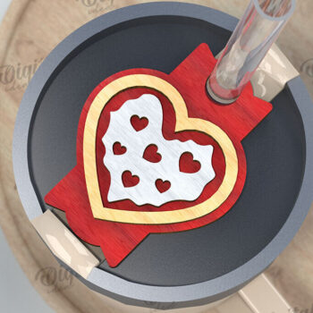 Intra απο ξύλο plywood 3mm-4mm πάχος – Ημέρα του Αγίου Βαλεντίνου Stanley Topper LaserCut Δίασταση  20x20 cm INTRAFABR-109868122 - Image 1