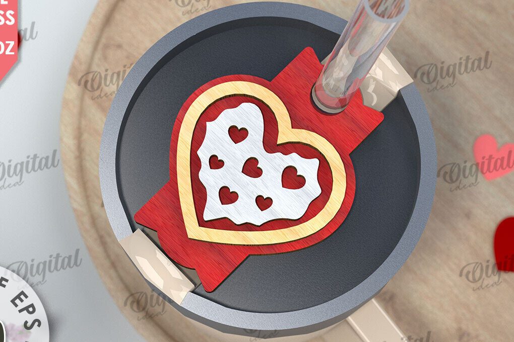 Intra απο ξύλο plywood 3mm-4mm πάχος – Ημέρα του Αγίου Βαλεντίνου Stanley Topper LaserCut Δίασταση  20x20 cm INTRAFABR-109868122