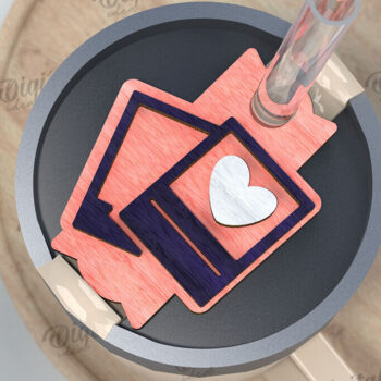 Intra απο ξύλο plywood 3mm-4mm πάχος – Πακέτο Stanley Toppers για την Ημέρα του Αγίου Βαλεντίνου Δίασταση  20x20 cm INTRAFABR-109880404 - Image 9