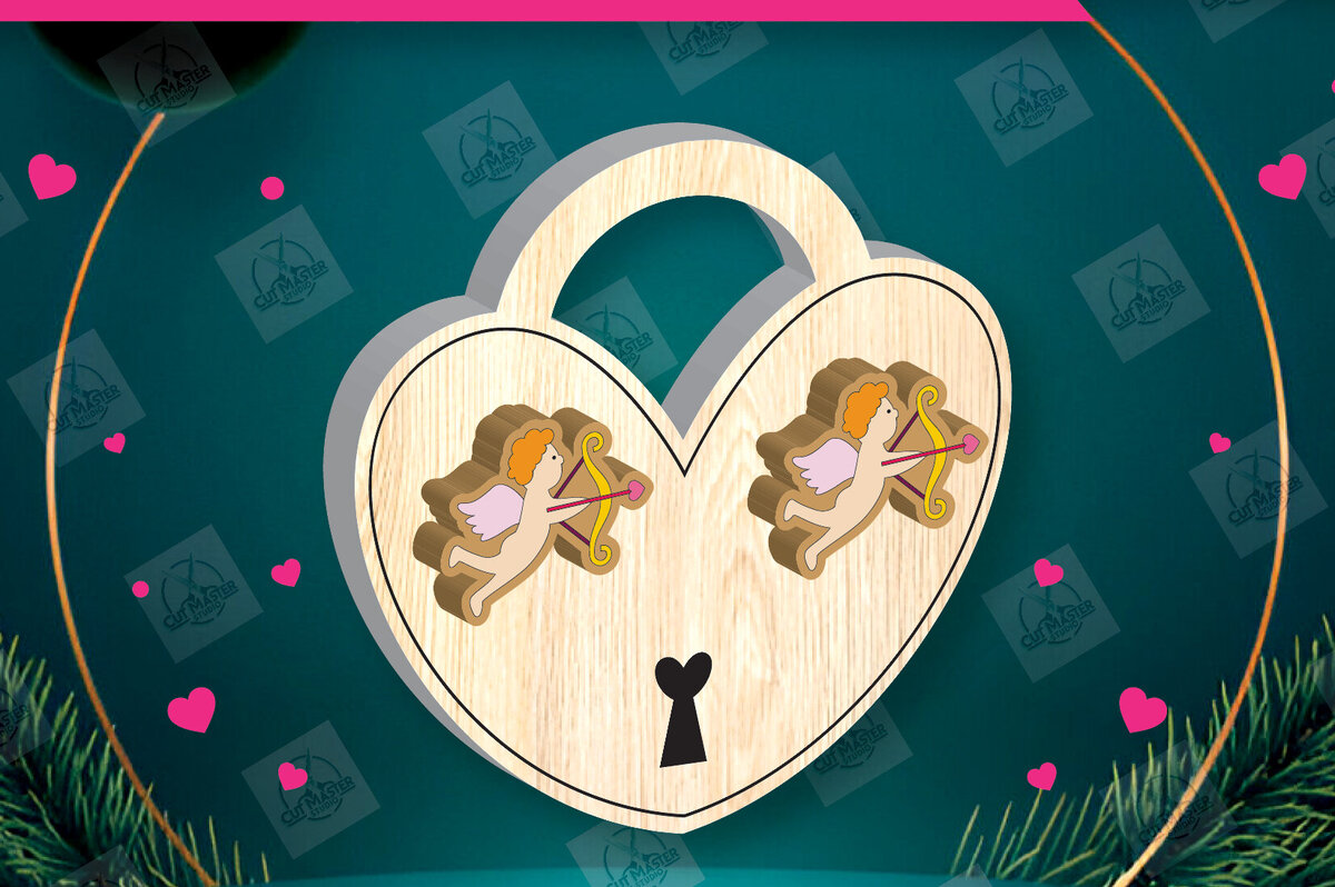 Intra απο ξύλο plywood 3mm-4mm πάχος – Σκουλαρίκια για την Ημέρα του Αγίου Βαλεντίνου Δίασταση  5x5 cm INTRAFABR-112932655