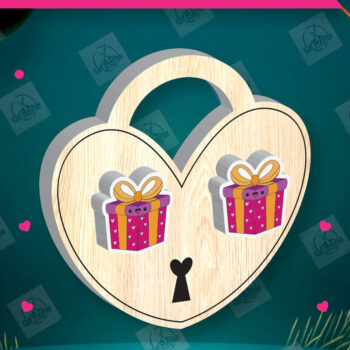 Intra απο ξύλο plywood 3mm-4mm πάχος – Σκουλαρίκια για την Ημέρα του Αγίου Βαλεντίνου Δίασταση  5x5 cm INTRAFABR-112932494 - Image 1