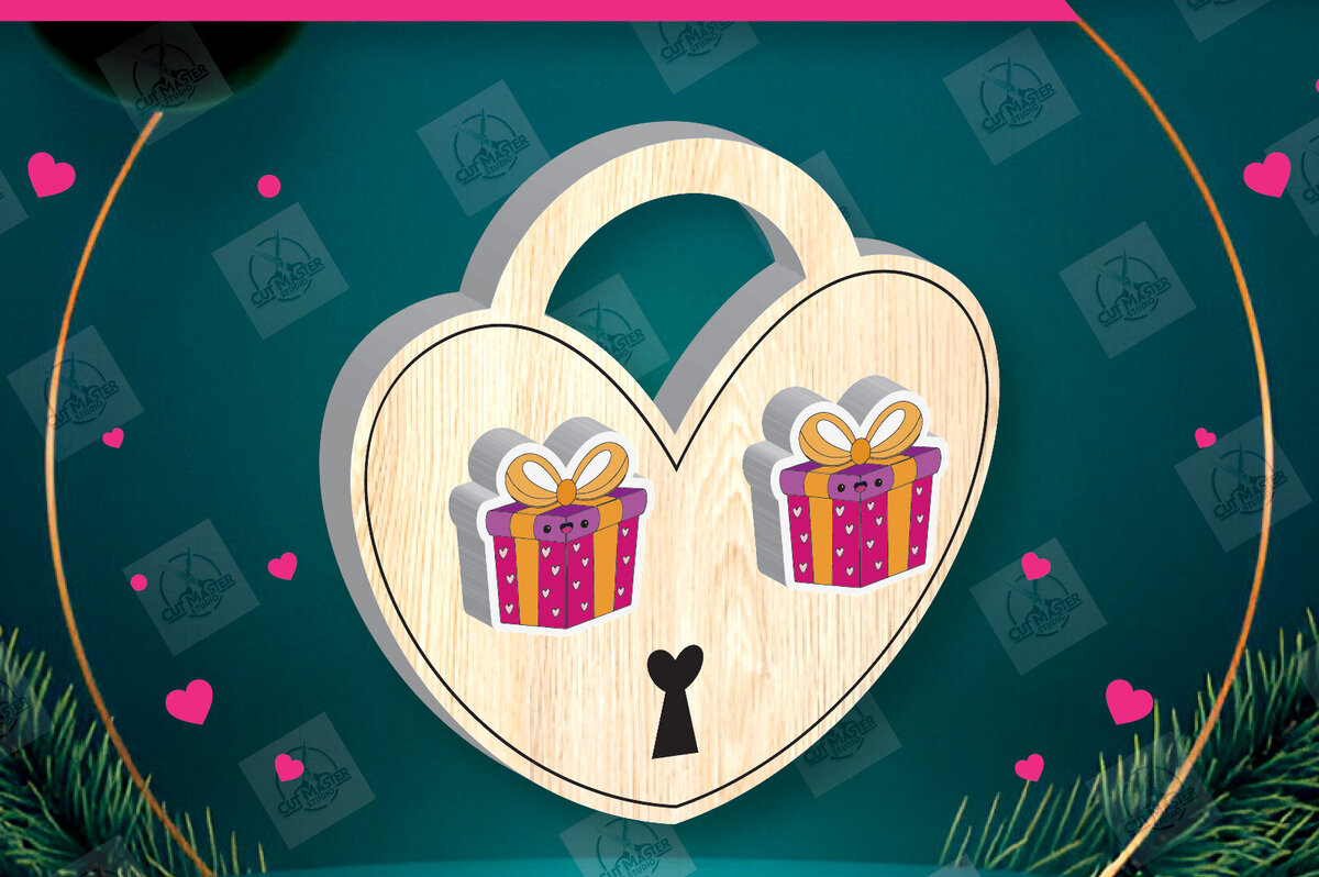 Intra απο ξύλο plywood 3mm-4mm πάχος – Σκουλαρίκια για την Ημέρα του Αγίου Βαλεντίνου Δίασταση  5x5 cm INTRAFABR-112932494