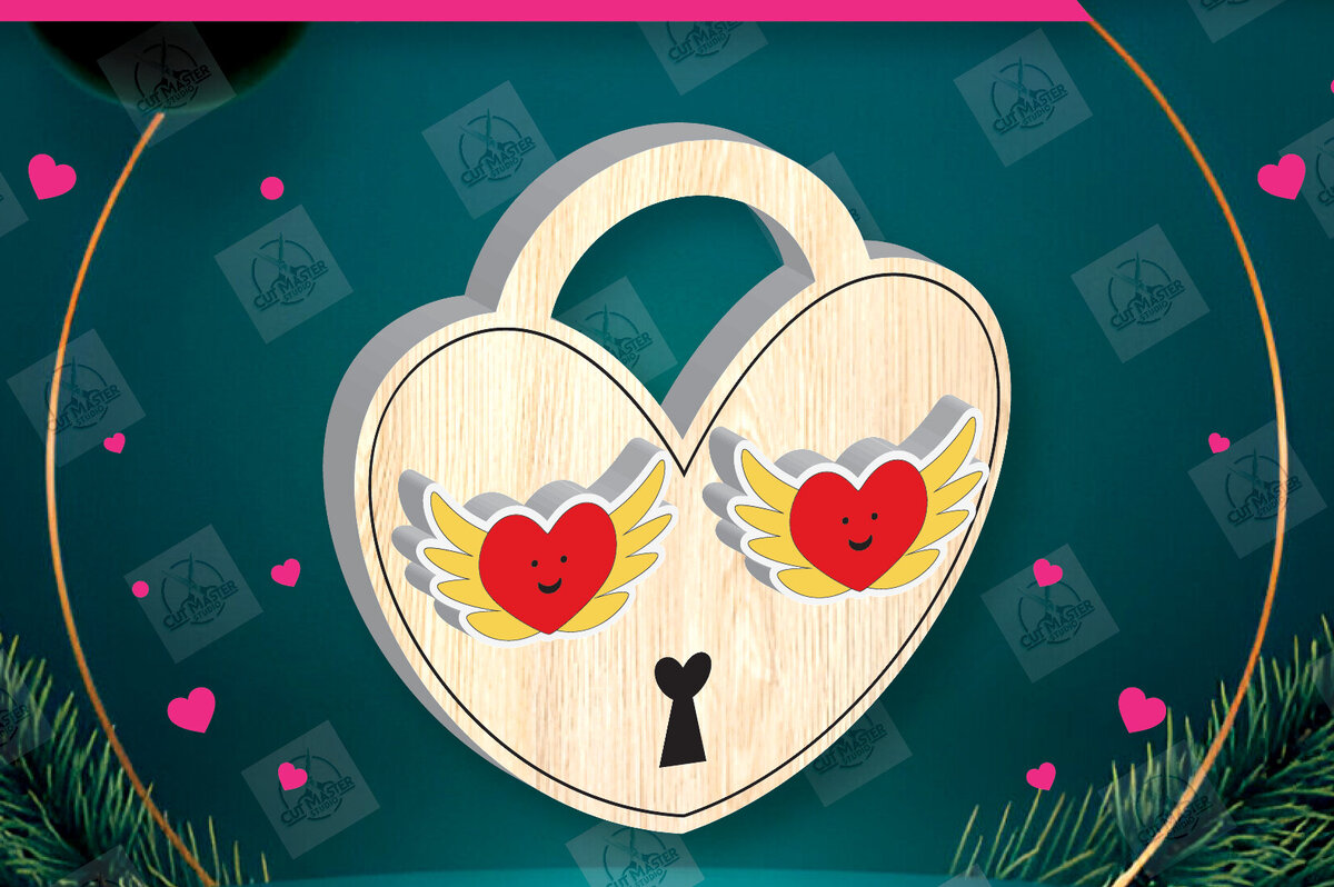 Intra απο ξύλο plywood 3mm-4mm πάχος – Σκουλαρίκια για την Ημέρα του Αγίου Βαλεντίνου Δίασταση  5x5 cm INTRAFABR-112932523