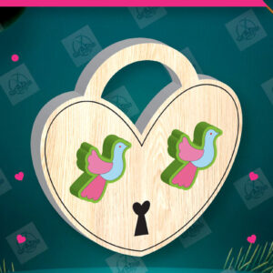 Intra απο ξύλο plywood 3mm-4mm πάχος – Σκουλαρίκια για την Ημέρα του Αγίου Βαλεντίνου Δίασταση  5x5 cm INTRAFABR-112932585