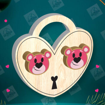 Intra απο ξύλο plywood 3mm-4mm πάχος – Πακέτο με καρφιά σκουλαρίκια για την ημέρα του Αγίου Βαλεντίνου Δίασταση  5x5 cm INTRAFABR-112932697 - Image 4