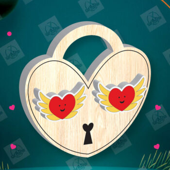 Intra απο ξύλο plywood 3mm-4mm πάχος – Πακέτο με καρφιά σκουλαρίκια για την ημέρα του Αγίου Βαλεντίνου Δίασταση  5x5 cm INTRAFABR-112932566 - Image 6