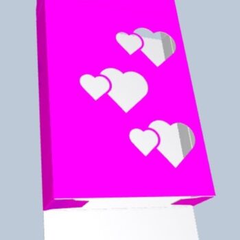 Intra απο ξύλο plywood 3mm-4mm πάχος – SVG για την Ημέρα του Αγίου Βαλεντίνου, κουτί προτύπων A4 Δίασταση  20x20 cm INTRAFABR-56686575 - Image 4