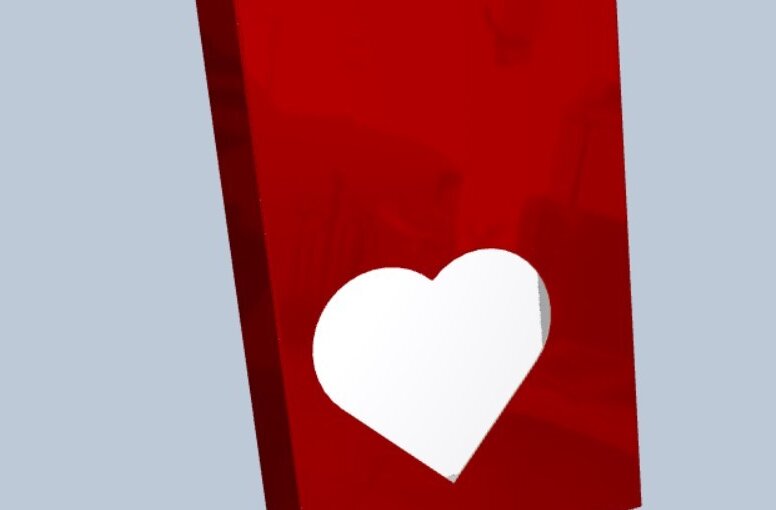 Intra απο ξύλο plywood 3mm-4mm πάχος – SVG για την Ημέρα του Αγίου Βαλεντίνου, κουτί προτύπων A4 Δίασταση  20x20 cm INTRAFABR-56693100