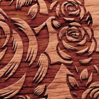 Intra απο ξύλο plywood 3mm-4mm πάχος – Ημέρα του Αγίου Βαλεντίνου, Rose, Love Δίασταση  20x20 cm INTRAFABR-115735817 - Image 2