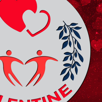 Intra απο ξύλο plywood 3mm-4mm πάχος – Σημάδι για την Ημέρα του Αγίου Βαλεντίνου, Αρχείο κοπής με λέιζερ Δίασταση  20x20 cm INTRAFABR-23410314 - Image 1