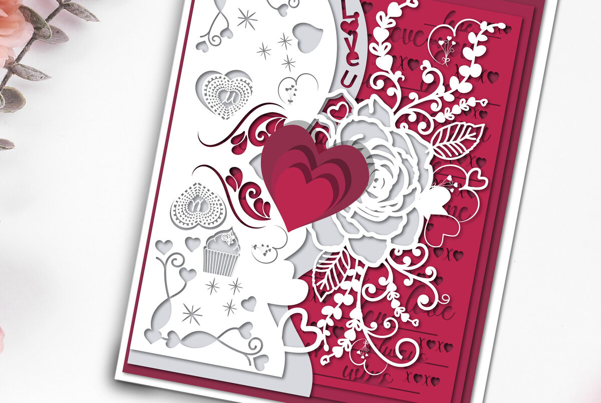 Intra απο ξύλο plywood 3mm-4mm πάχος – Γλυκιά δωροκάρτα για την ημέρα του Αγίου Βαλεντίνου 1016 Δίασταση  20x20 cm INTRAFABR-89870282