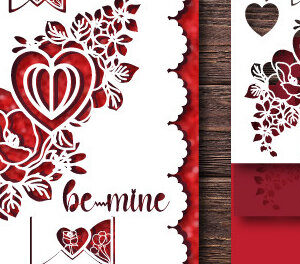 Intra απο ξύλο plywood 3mm-4mm πάχος – Γλυκιά δωροκάρτα του Αγίου Βαλεντίνου 995 Δίασταση  20x20 cm INTRAFABR-85354477