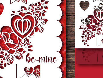 Intra απο ξύλο plywood 3mm-4mm πάχος – Γλυκιά δωροκάρτα του Αγίου Βαλεντίνου 995 Δίασταση  20x20 cm INTRAFABR-85354477 - Image 1