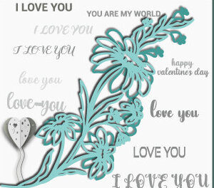 Intra απο ξύλο plywood 3mm-4mm πάχος – Γλυκιά δωροκάρτα του Αγίου Βαλεντίνου 999 Δίασταση  20x20 cm INTRAFABR-86588006