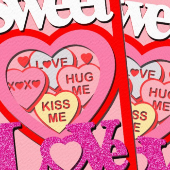 Intra απο ξύλο plywood 3mm-4mm πάχος – Κάρτα γλυκών καρδιών για την ημέρα του Αγίου Βαλεντίνου Δίασταση  20x20 cm INTRAFABR-88610396 - Image 3