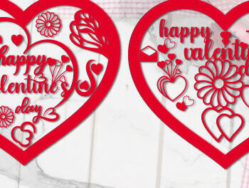 Intra απο ξύλο plywood 3mm-4mm πάχος – Ημέρα του Αγίου Βαλεντίνου Sweet Note Heart1374 Δίασταση 20x20 cm INTRAFABR-115207101 - Image 2