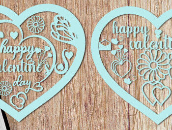 Intra απο ξύλο plywood 3mm-4mm πάχος – Ημέρα του Αγίου Βαλεντίνου Sweet Note Heart1374 Δίασταση 20x20 cm INTRAFABR-115207101 - Image 4